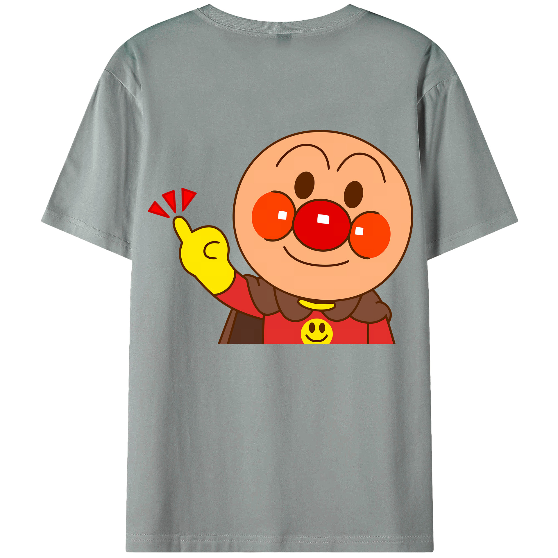 （画像用） アンパンマン Anpanman 綿100％ メンズ半袖Tシャツ（バックプリント） 通気性